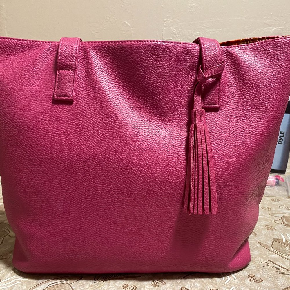 Pink Large Tote Bag - NWOT - Picture 1 of 10